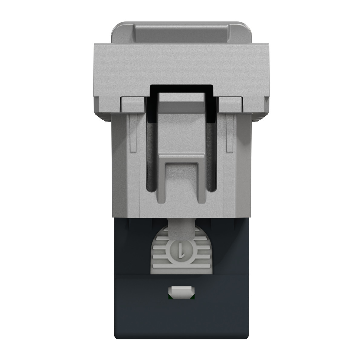 New Unica RJ45 1 модуль CAT6A FTP алюм - Зображення shnider_NU344830_IOP-bot_WD.jpg