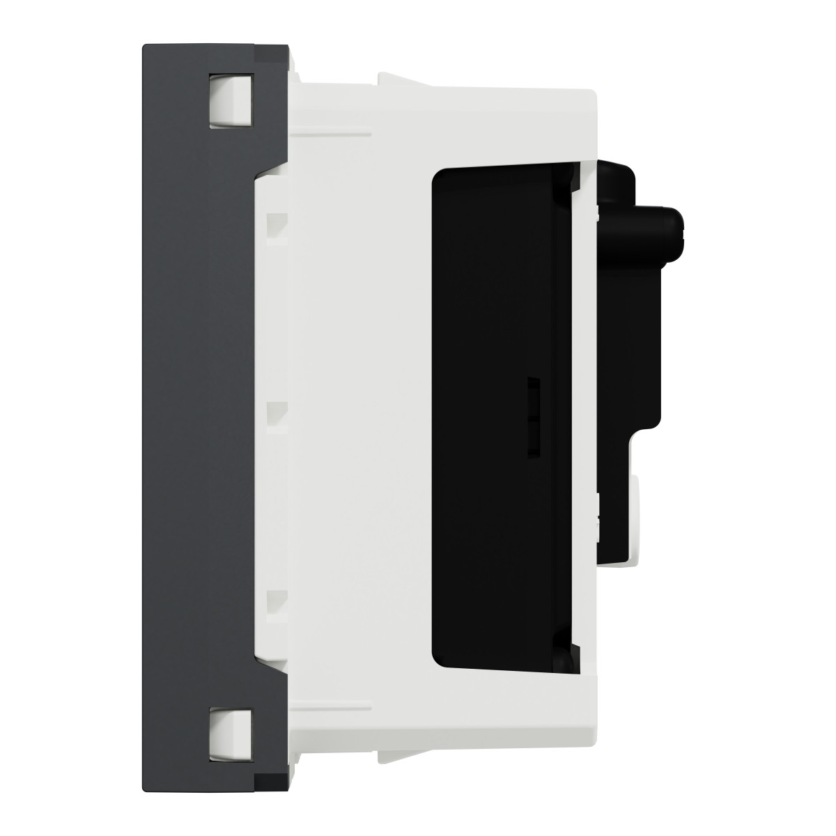 Розетка R-TV SAT прохідна,  2 модуля антрацит - Зображення shnider_NU345254_IOP-right_WD19.jpg