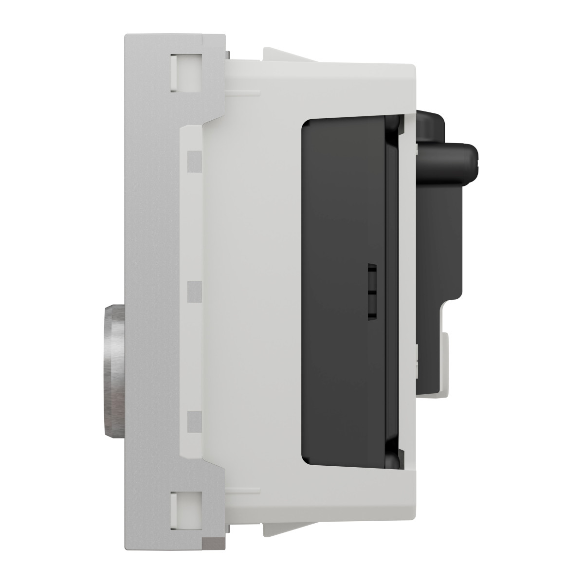 Розетка R-TV SAT одинарна, 2 модулі алюміній - Зображення shnider_NU345430_IOP-right_WD19.jpg