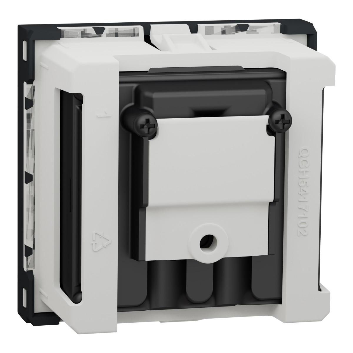 Розетка R-TV SAT одинарна, 2 модулі антрацит - Зображення shnider_NU345454_IOP-default_back_WD19.jpg