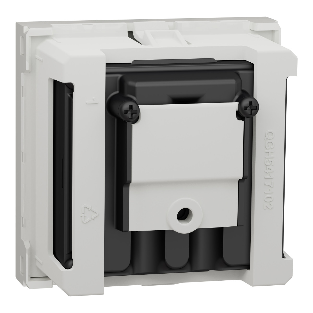 Розетка R-TV SAT прохідна,  2 модулі біля - Зображення shnider_NU345618_IOP-default_back_WD19.jpg