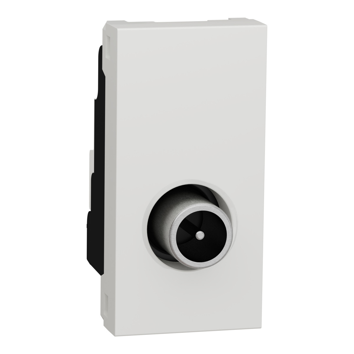 Розетка TV одинарна, 1 модуль білий - Зображення