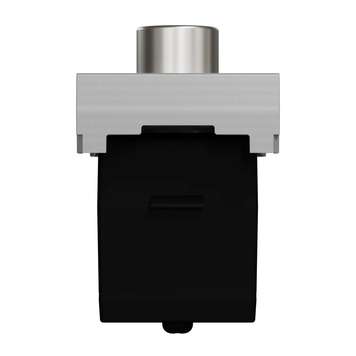 Розетка TV одинарна, 1 модуль алюміній - Зображення shnider_NU346130_IOP-bottom_WD19.jpg