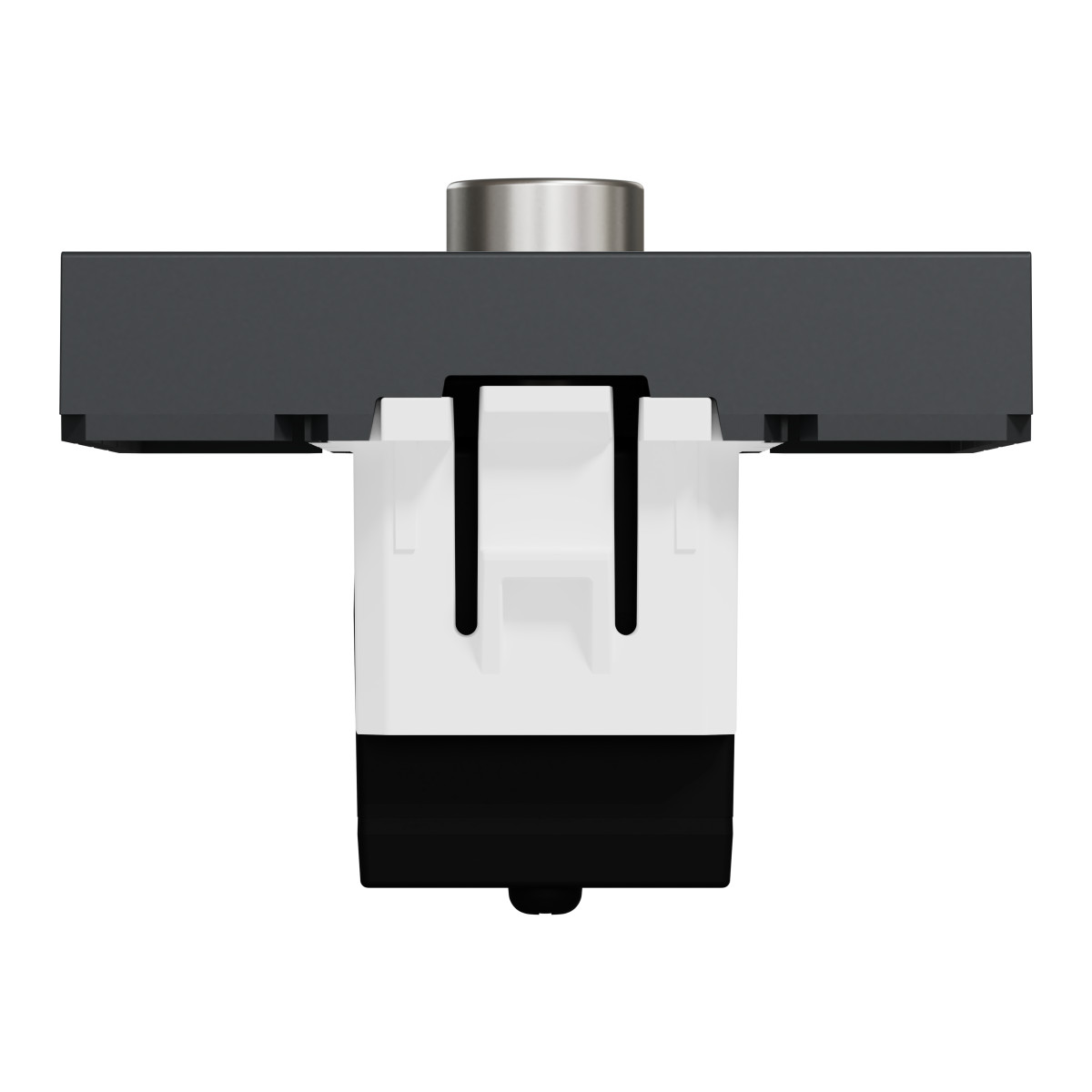 Розетка TV одинарна, 2 модулі антрацит - Зображення shnider_NU346254_IOP-bot_WD.jpg