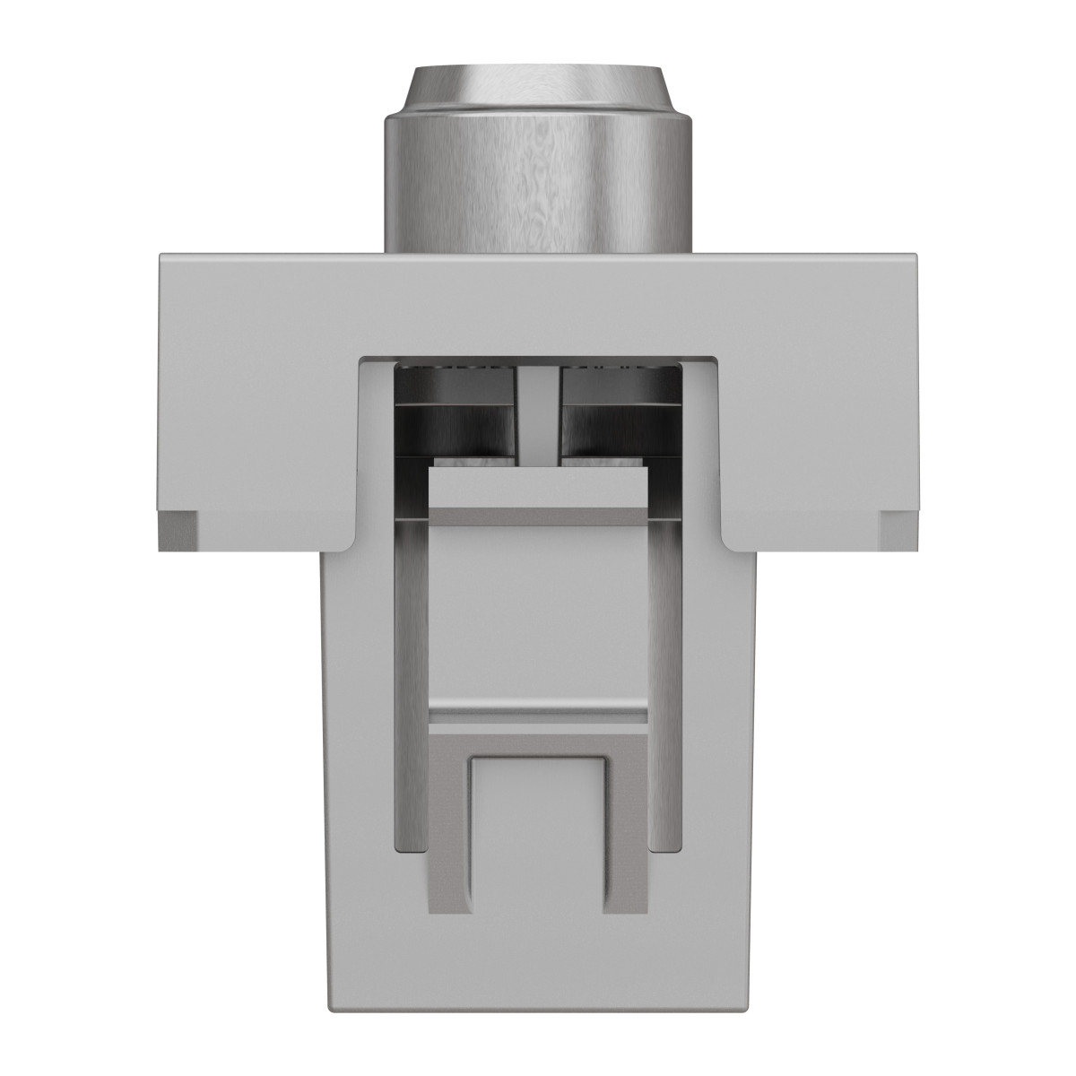 Розетка Coaxial F-type, 1 модуль алюм - Зображення shnider_NU346830_IOP-bottom_WD19.jpg