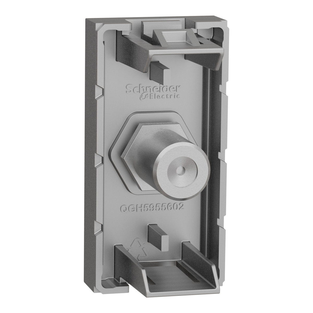 Розетка Coaxial F-type, 1 модуль алюм - Зображення shnider_NU346830_IOP-default_back_WD19.jpg