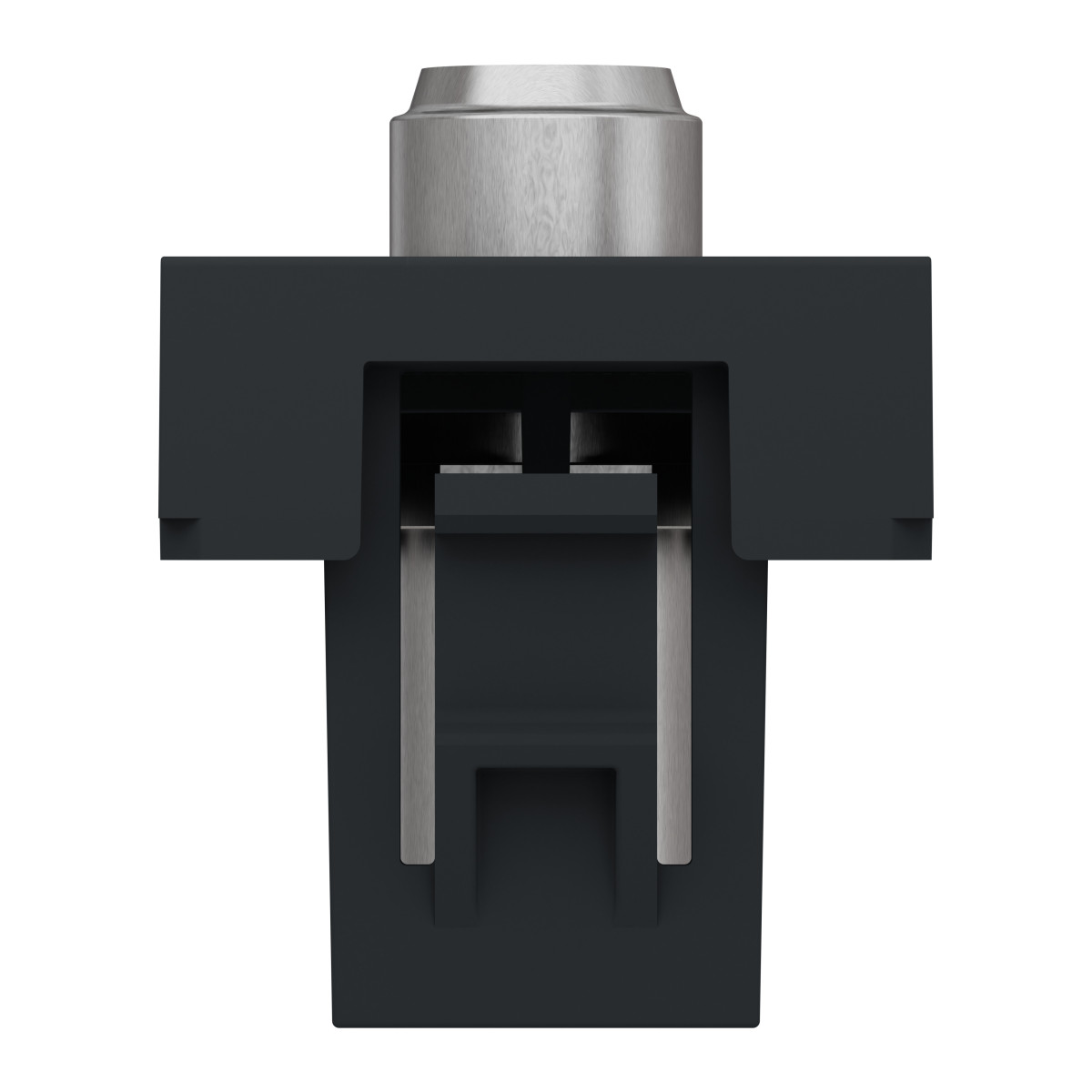 Розетка Coaxial F-type, 1 модуль антр - Зображення shnider_NU346854_IOP-bottom_WD19.jpg