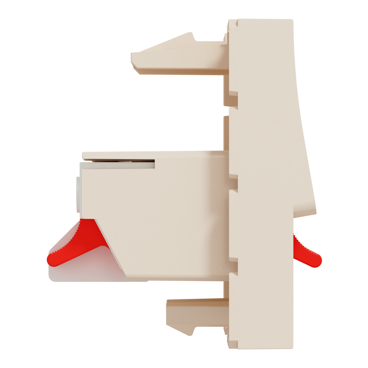 Аудіорозетка, 2 модулі, бежевий Unica New Studio - Зображення shnider_NU348644_IOP-L_CL.jpg