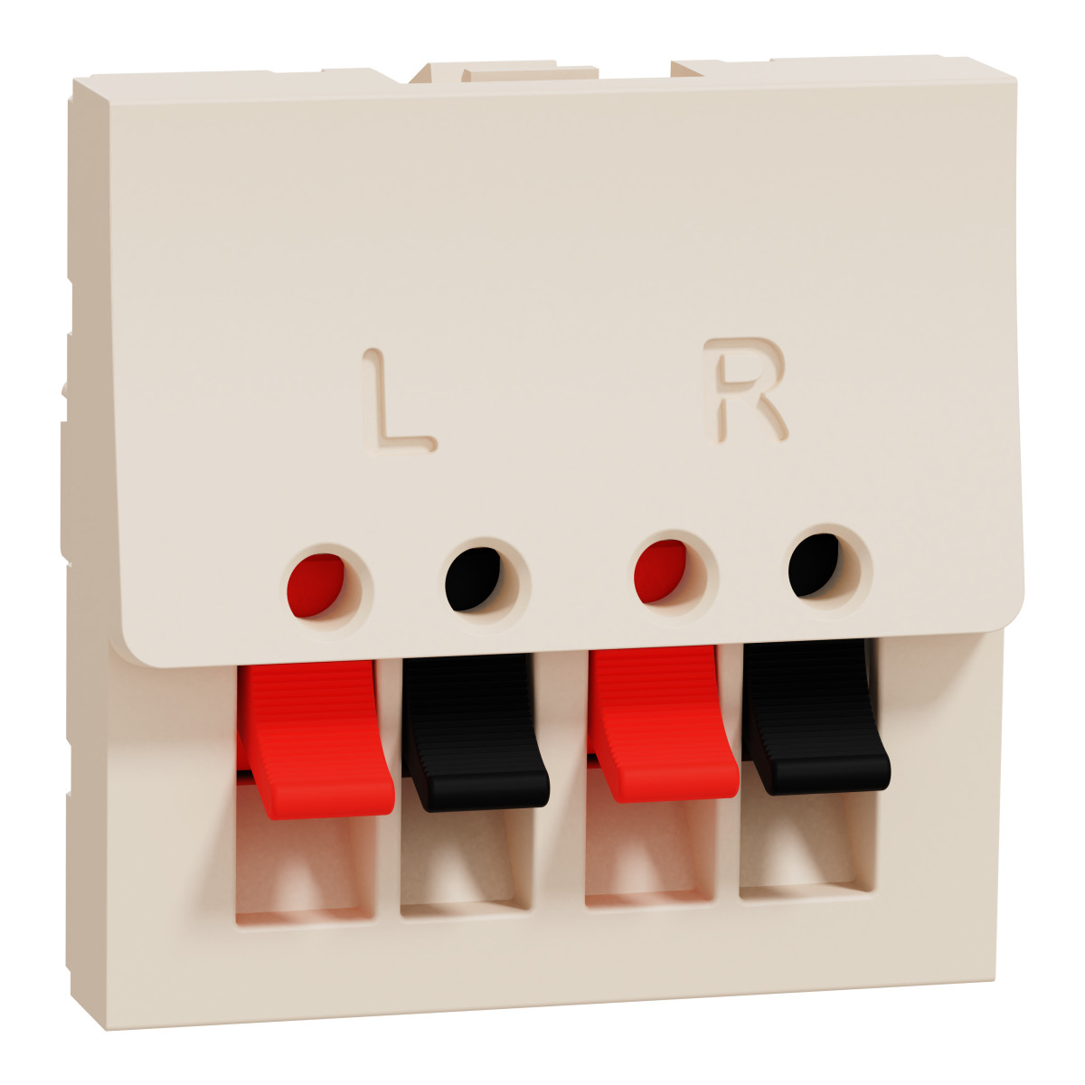 Аудіорозетка, 2 модулі, бежевий Unica New Studio - Зображення