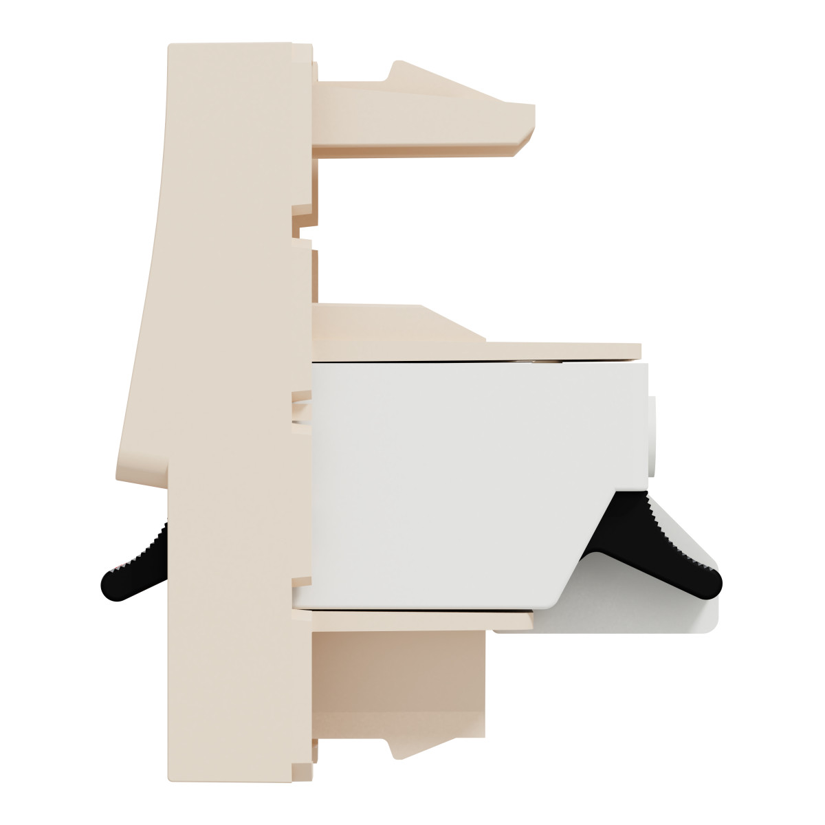 Аудіорозетка, 1 модуль, бежевий Unica New Studio - Зображення shnider_NU348744_IOP-R_CL.jpg