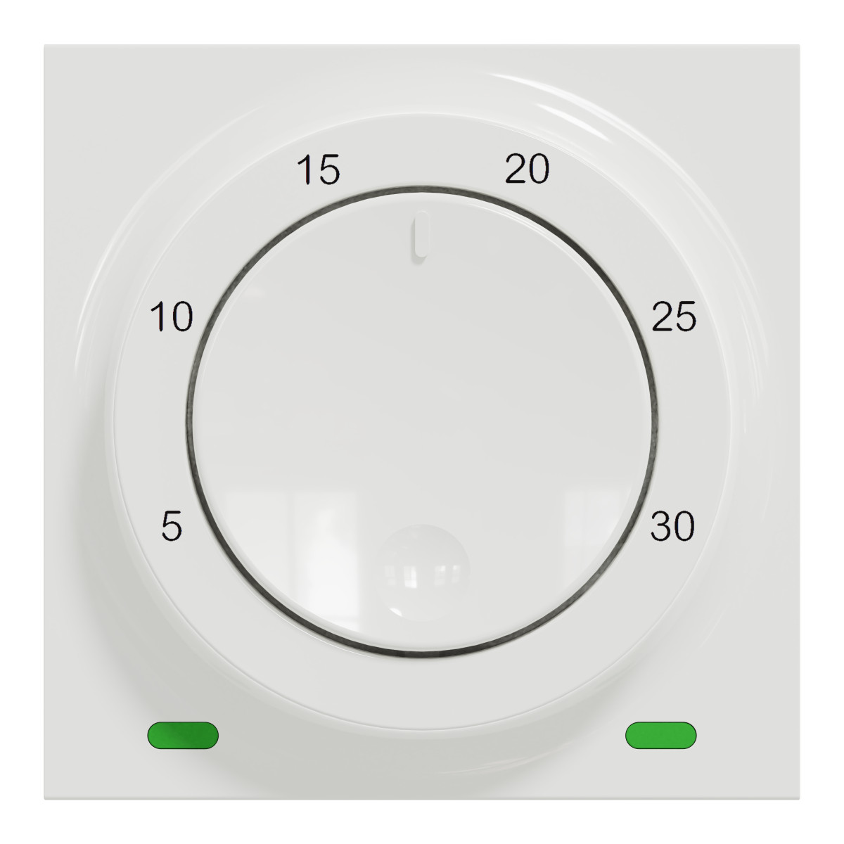 Термостат кімнатний, вбудованний датчик 8А білий - Зображення shnider_NU350118_IOP-front_CL.jpg