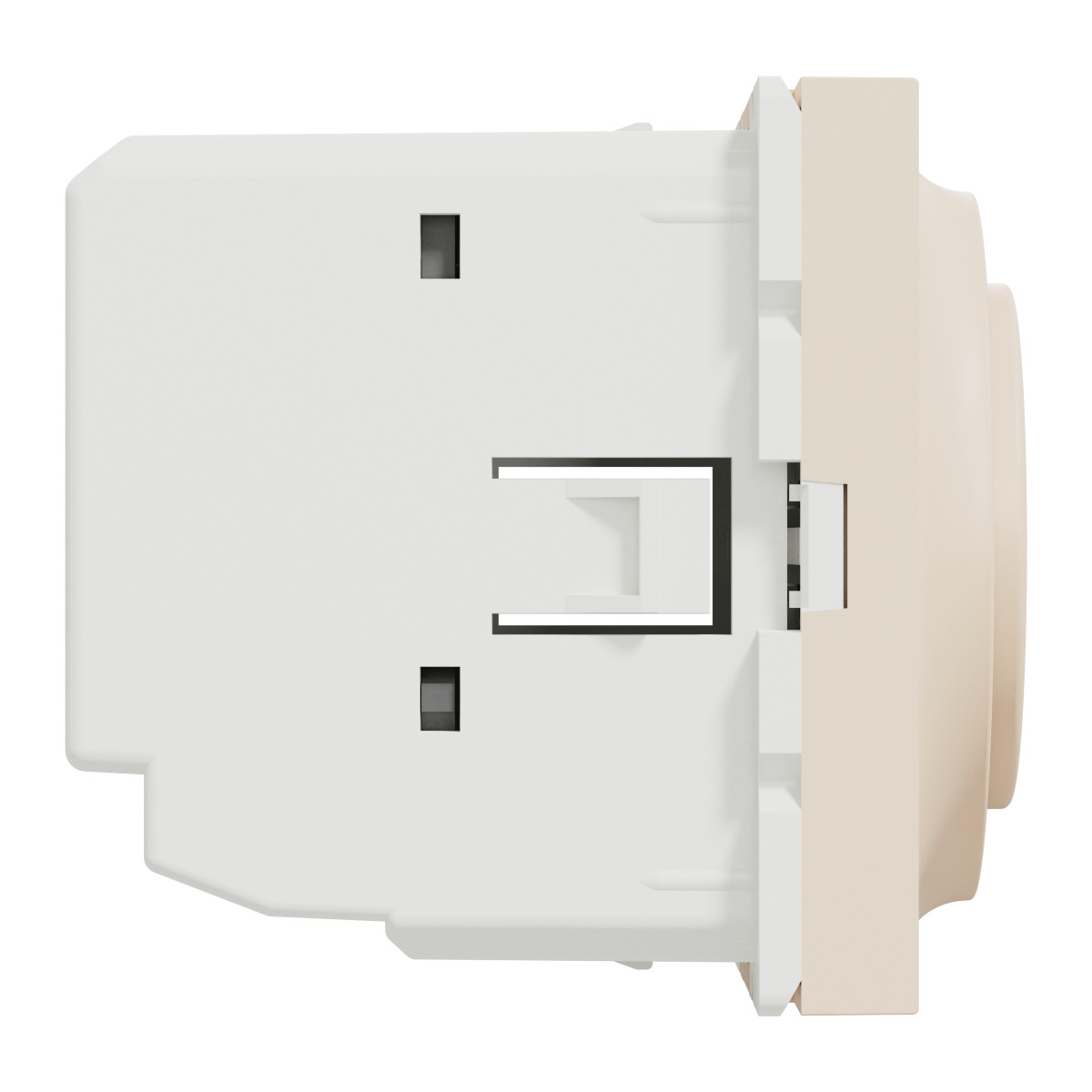 Термостат кімнатний Unica New, 230 В, 8A, 2 модулі, бежевий - Зображення shnider_NU350144_IOP-L_CL.jpg