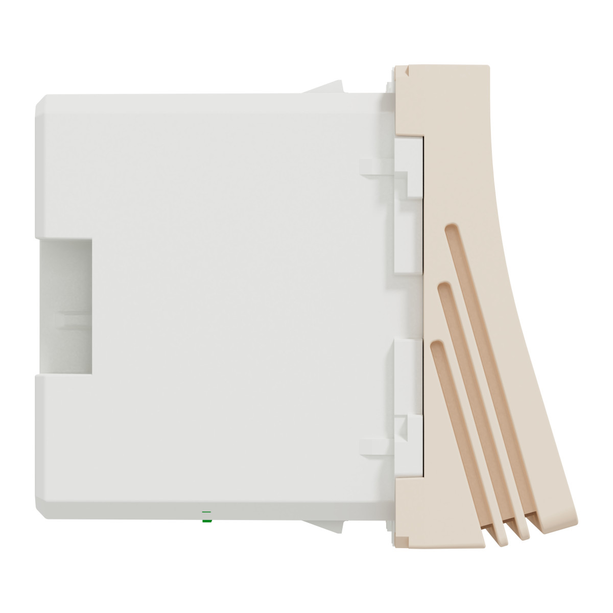 Дзвоник електронний, 2 модулі, бежевий Unica New Studio - Зображення shnider_NU378644_IOP-L_CL.jpg