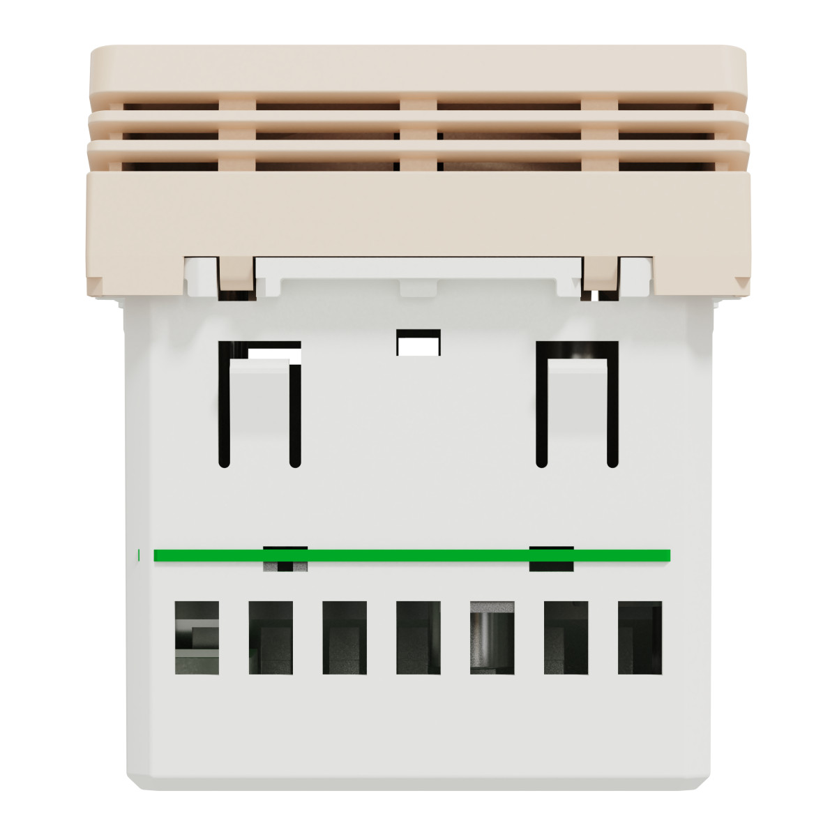 Дзвоник електронний, 2 модулі, бежевий Unica New Studio - Зображення shnider_NU378644_IOP-bot_CL.jpg