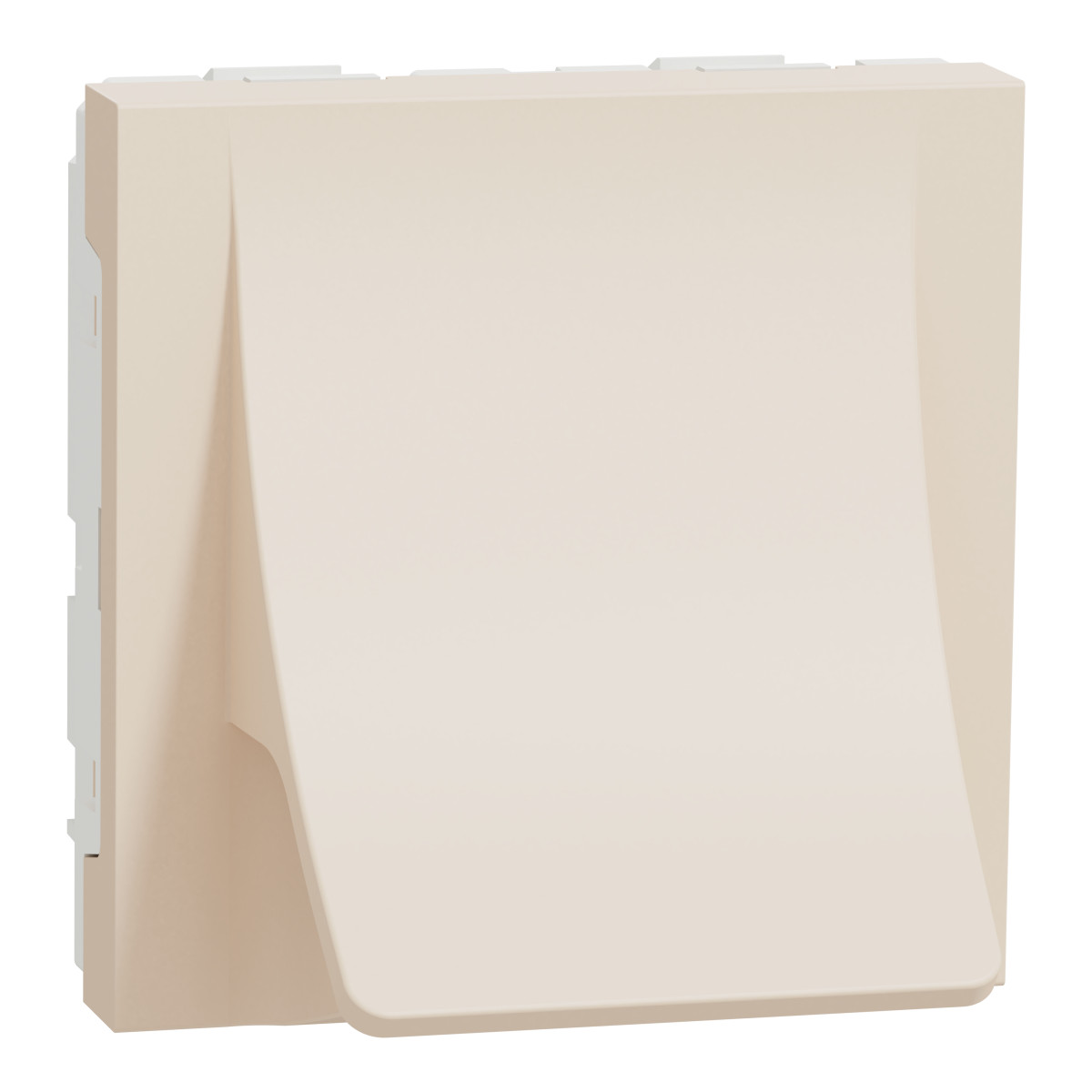 Вивід кабеля, 16А, 2 модулі, бежевий Unica New Studio - Зображення