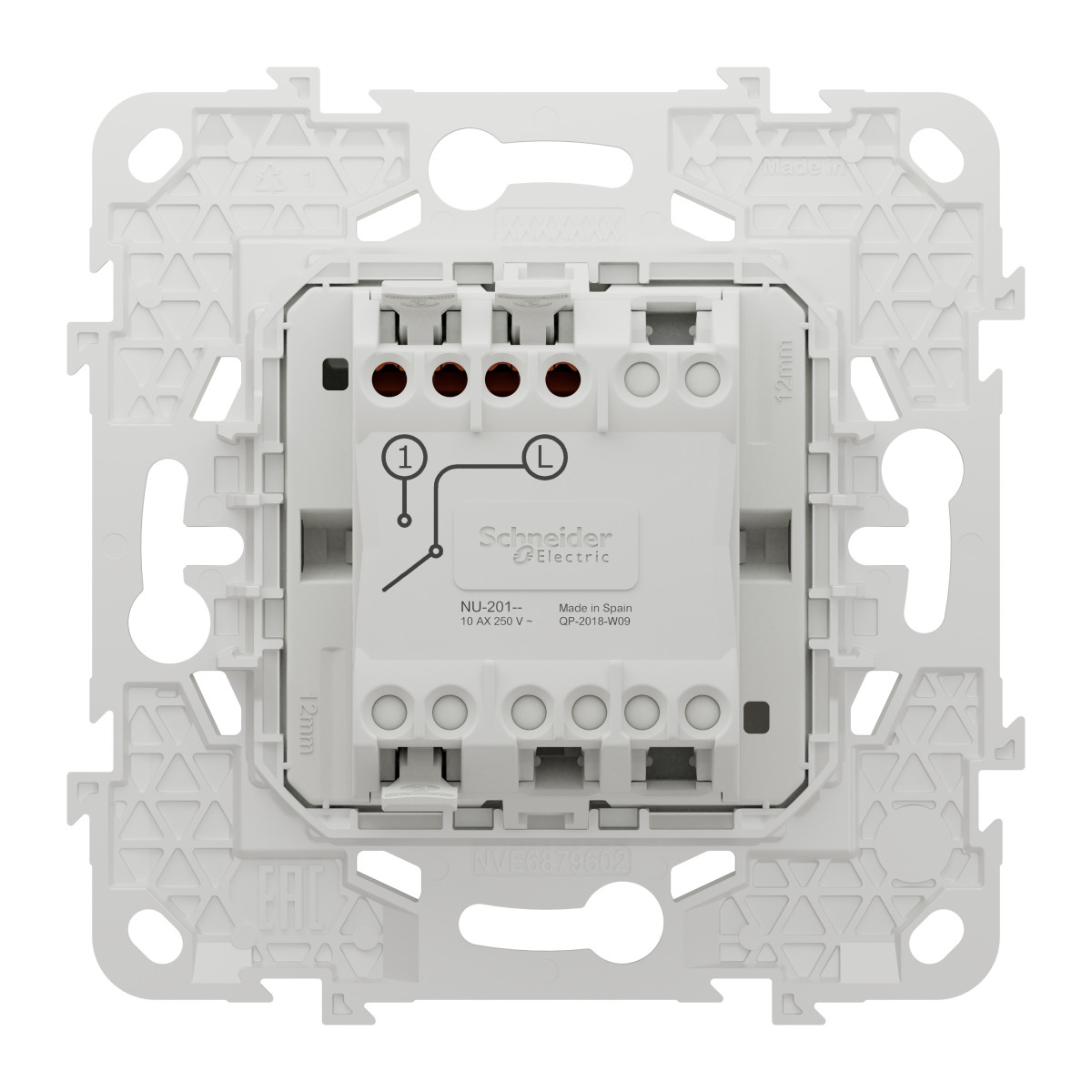 Вимик. 1-кл. сх.1, 10А біл - Зображення shnider_NU520118_IOP-back_WD19.jpg