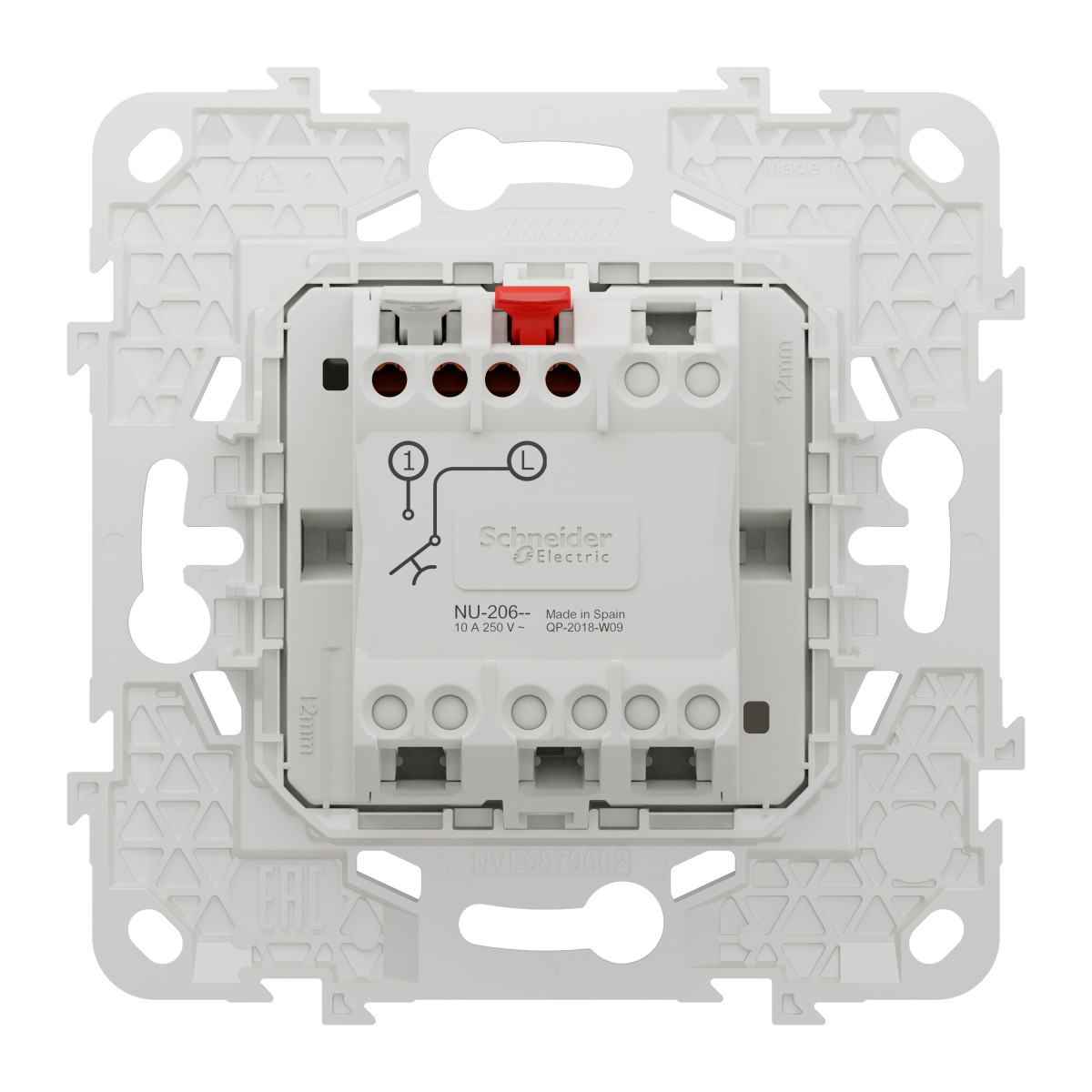 Вимикач 10 А 2 модулі - Зображення shnider_NU520618_IOP-back_WD19.jpg