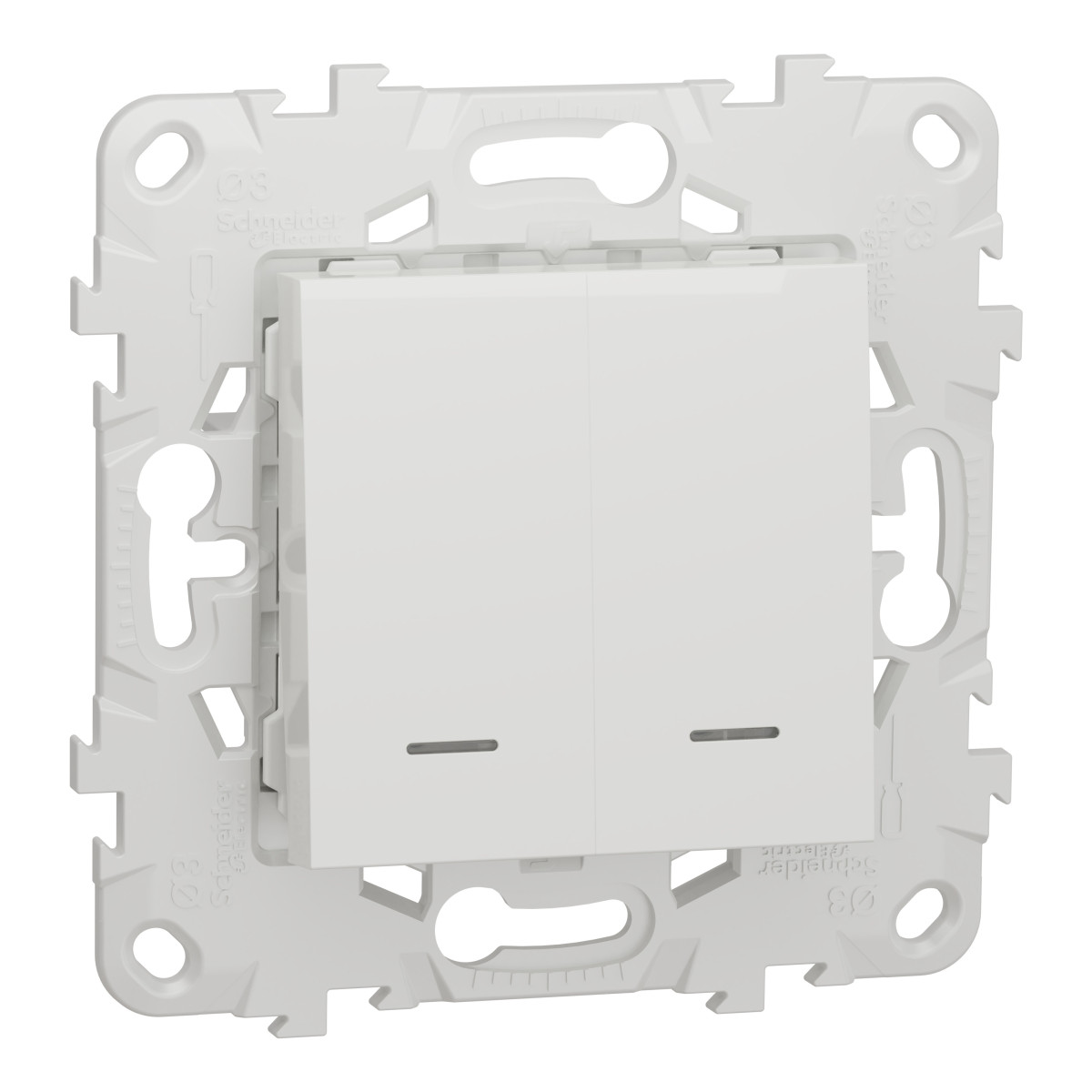 Вим. 2-кл. з підсв.2 х сх.1а 10А біл - Зображення