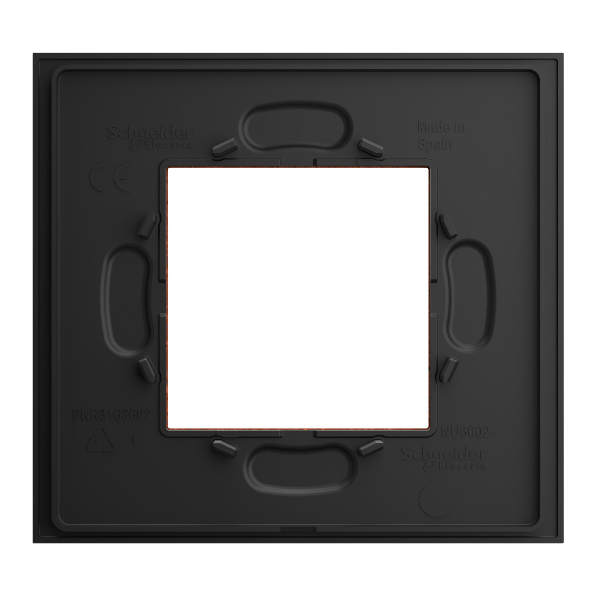 Рамка 1-постова Unica Deco Material, теракотовий - Зображення shnider_NU600271_IOP-Back.jpg