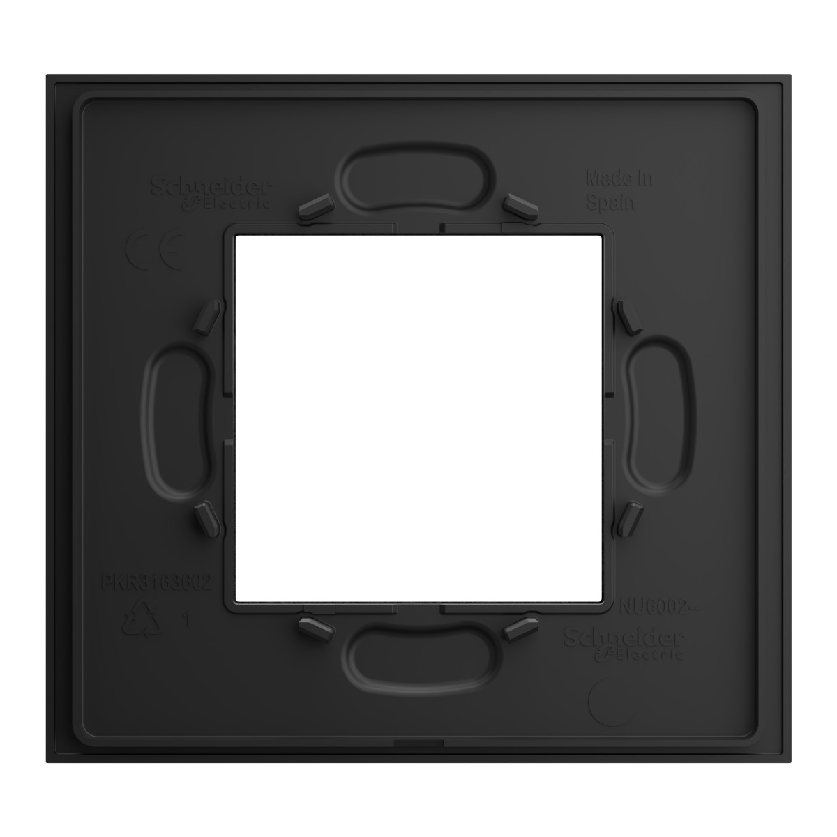 Рамка 1-постова Unica Deco Material, камінь - Зображення shnider_NU600277_IOP-Back.jpg