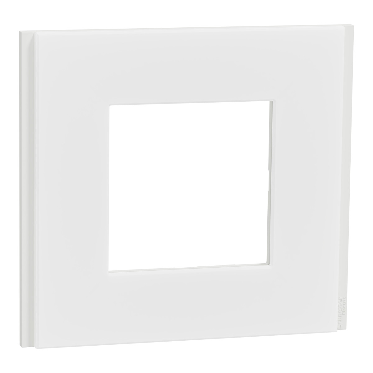 Рамка 1-постова Unica Deco Material, матовий білий - Зображення