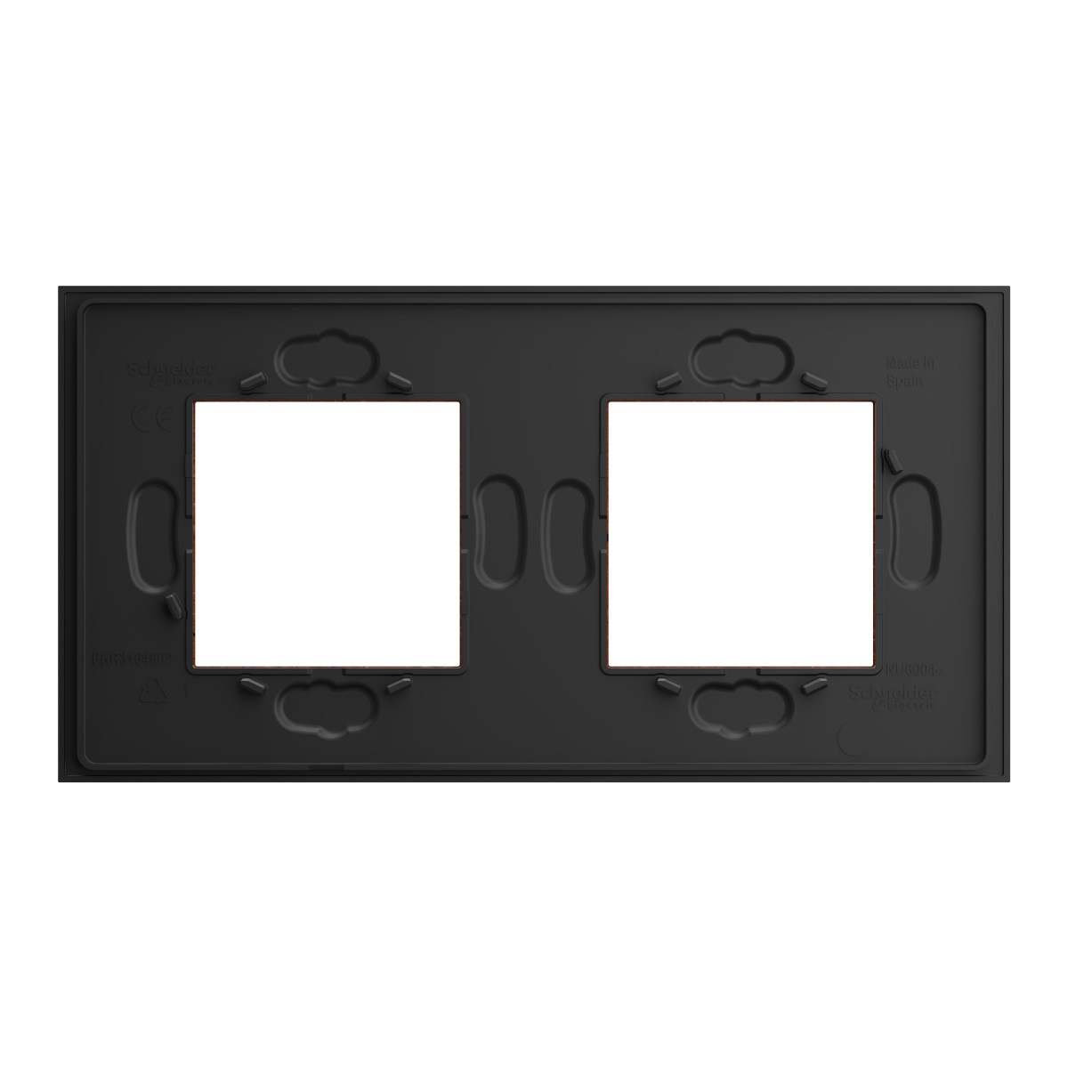 Рамка 2-постова Unica Deco Material, теракотовий - Зображення shnider_NU600471_IOP-Back.jpg