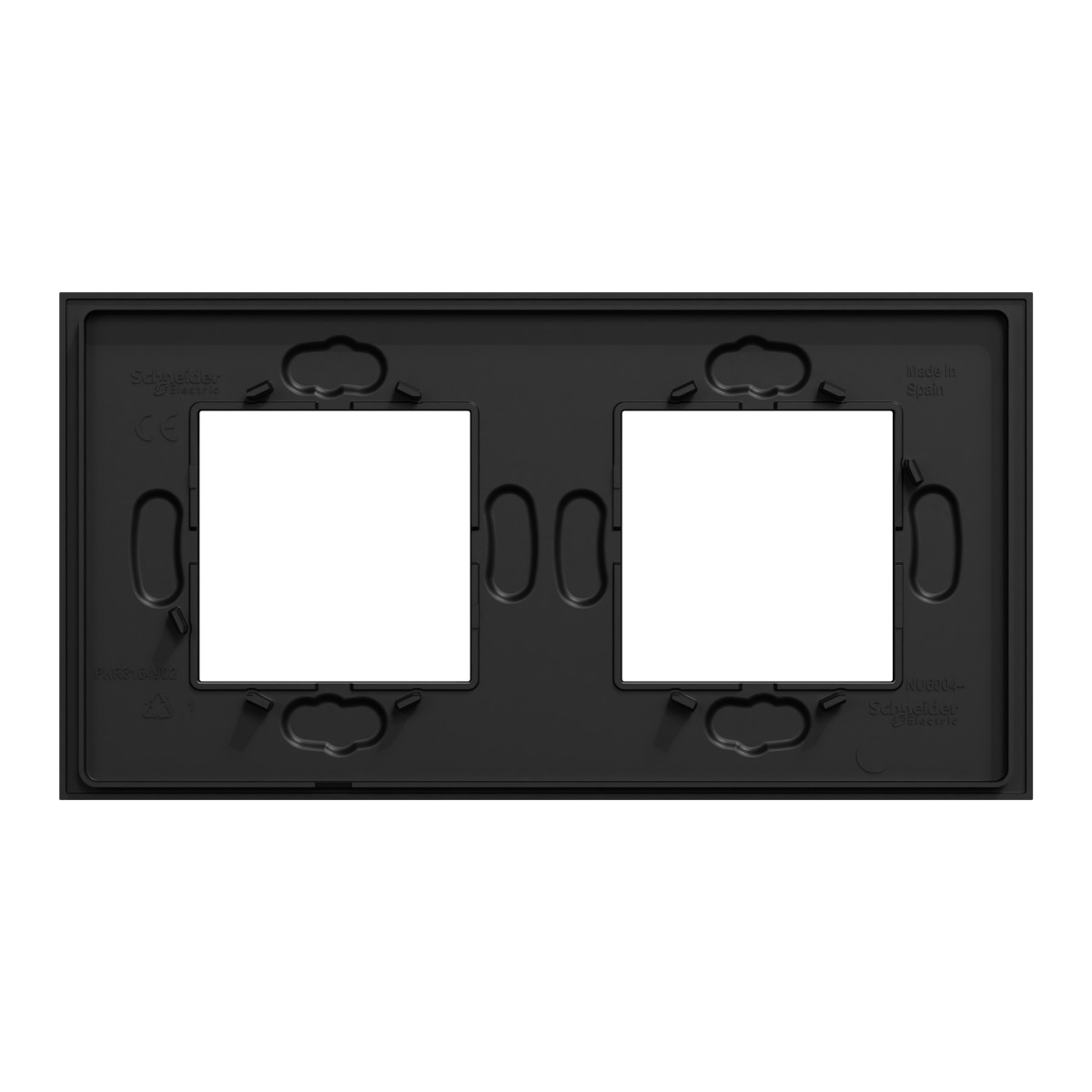 Рамка 2-постова Unica Deco Material, чорний папір - Зображення shnider_NU600472_IOP-Back.jpg