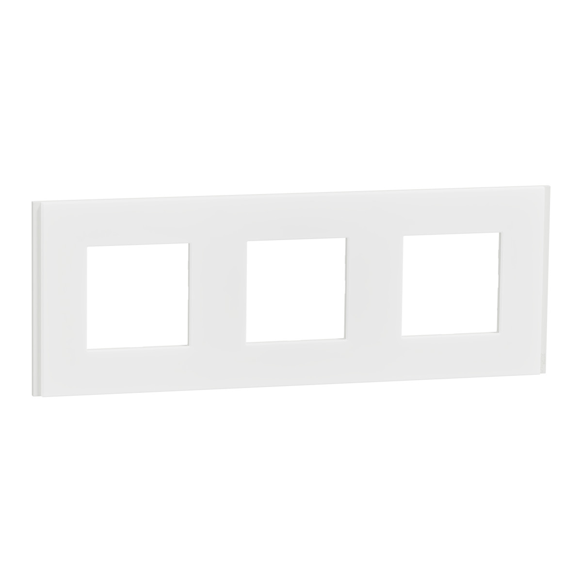 Рамка 3-постова Unica Deco Material, матовий білий - Зображення