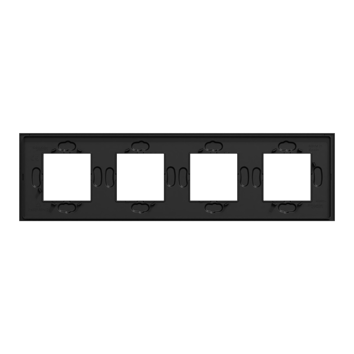 Рамка 4-постова Unica Deco Material, каучук - Зображення shnider_NU600872_IOP-Back.jpg