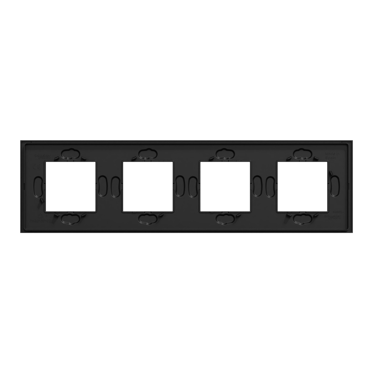 Рамка 4-постова Unica Deco Material, чорний папір - Зображення shnider_NU600874_IOP-Back.jpg