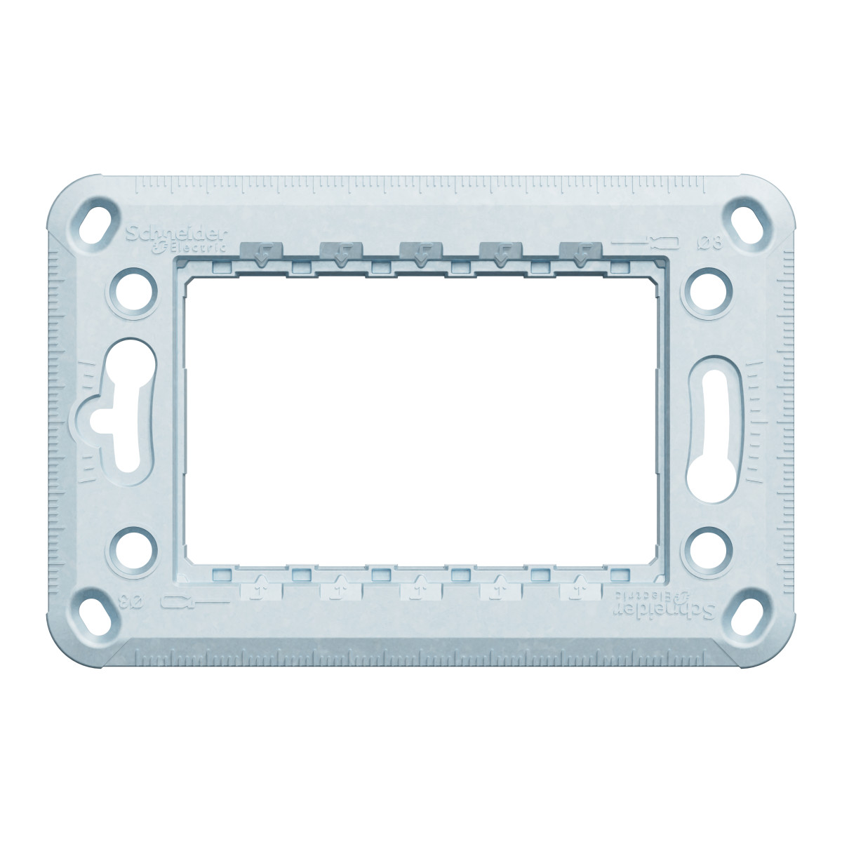 Супорт Zamak 3 модуля - Зображення shnider_NU7103_IOP-front_CL.jpg