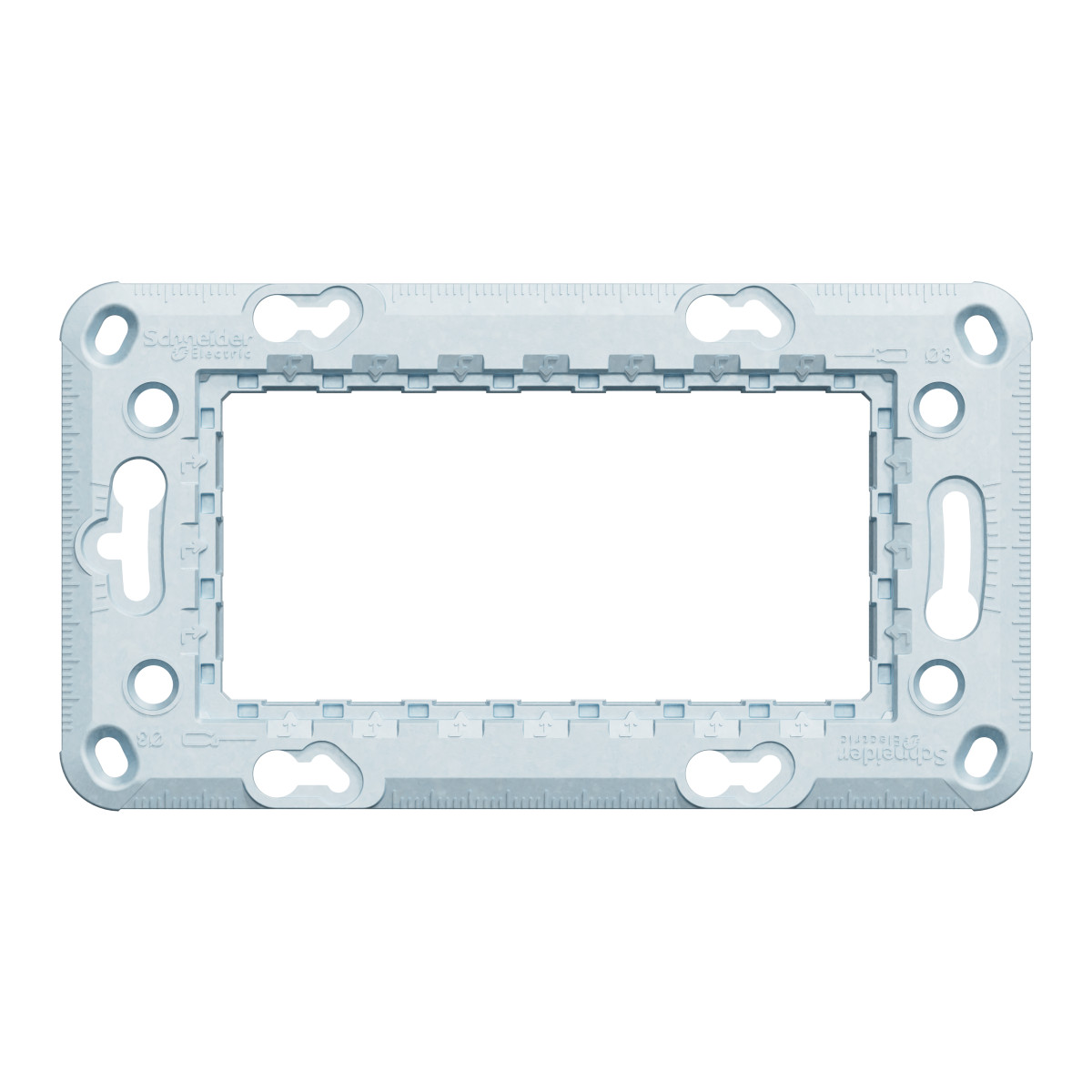 Супорт Zamak 4 модуля - Зображення shnider_NU7104_IOP-front_CL.jpg