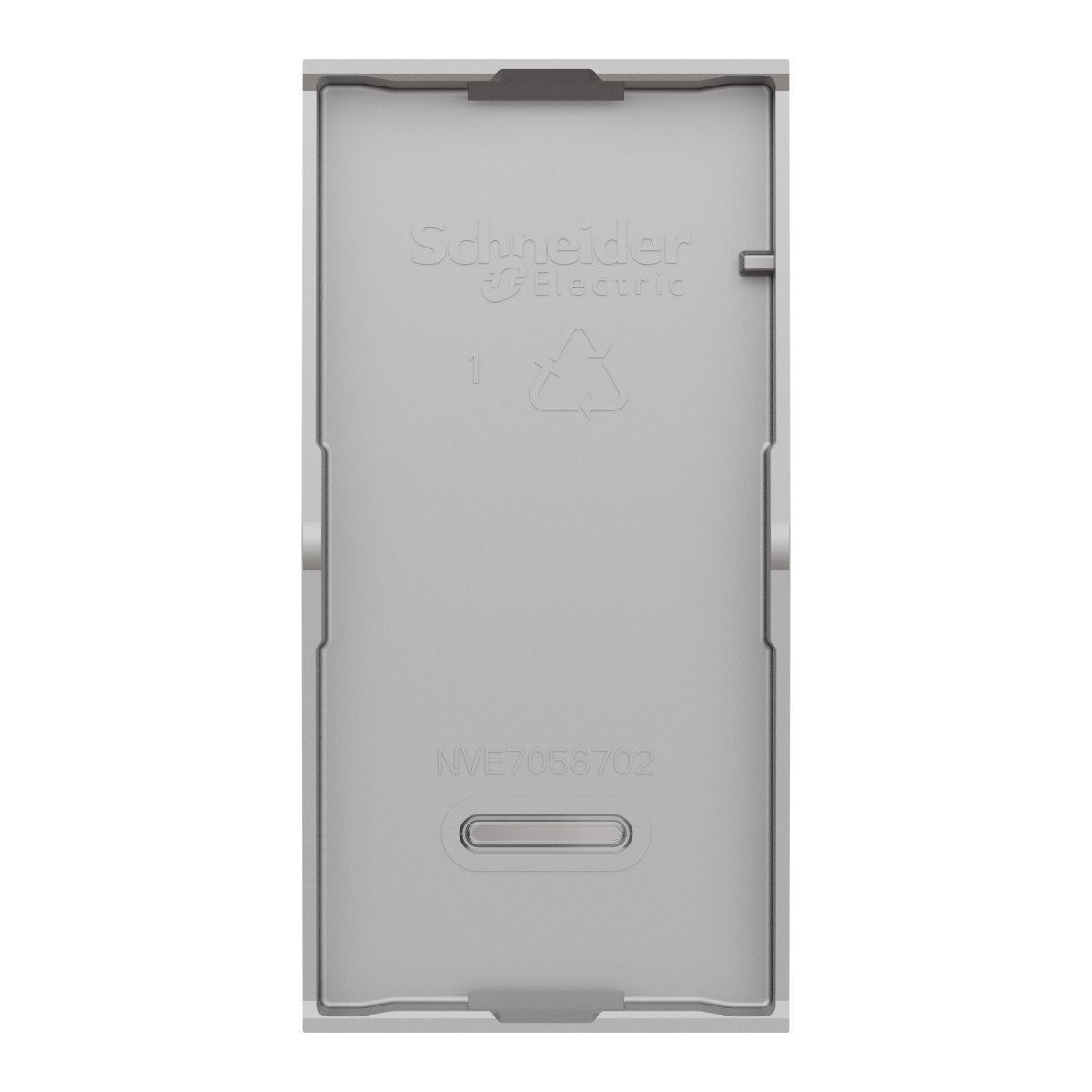 Клавіша для вимикача, 1 модуль, алюміній, New Unica - Зображення shnider_NU910030N_IOP-back_WD19.jpg