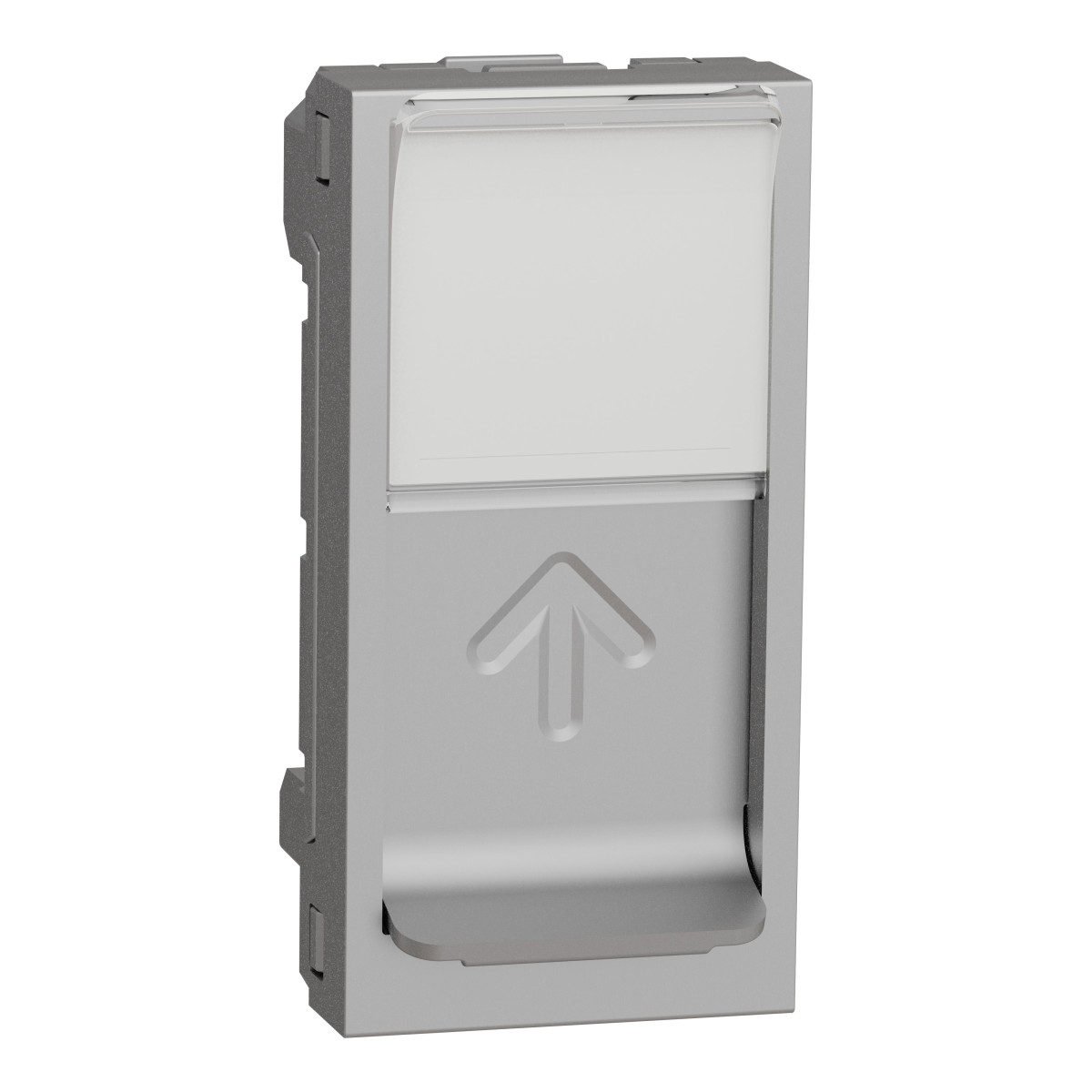 RJ45 накладка 1 модуль алюміній - Зображення