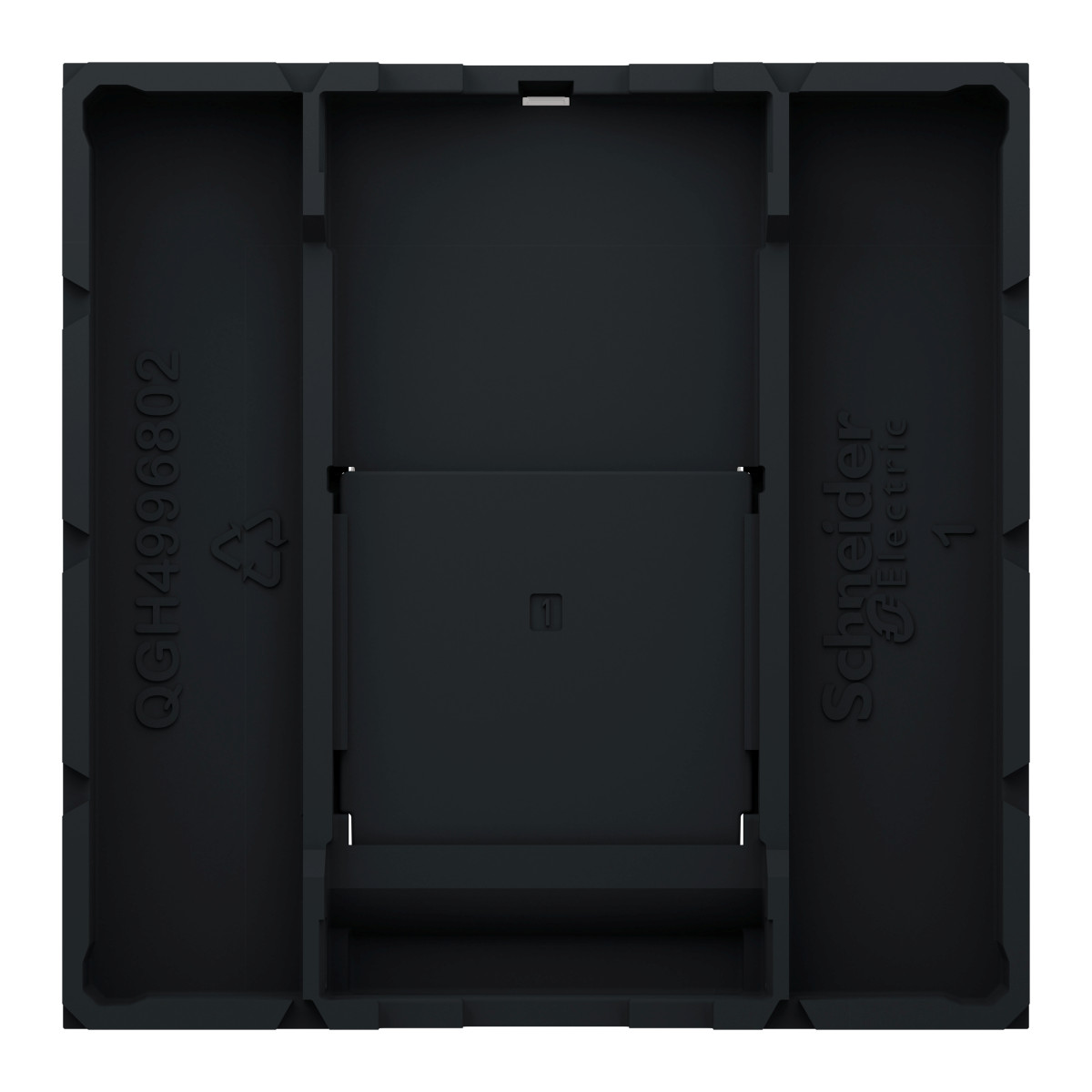 RJ45 накладка 2 модуль антрацит - Зображення shnider_NU941154_IOP-back_WD19.jpg