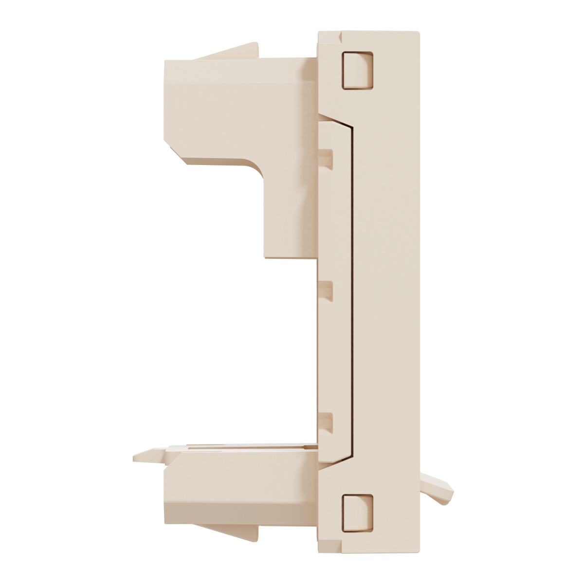 Центральна плата RJ45Keystone-Systimax, 1 модуль, бежева Unica New Studio - Зображення shnider_NU946044_IOP-L_CL.jpg