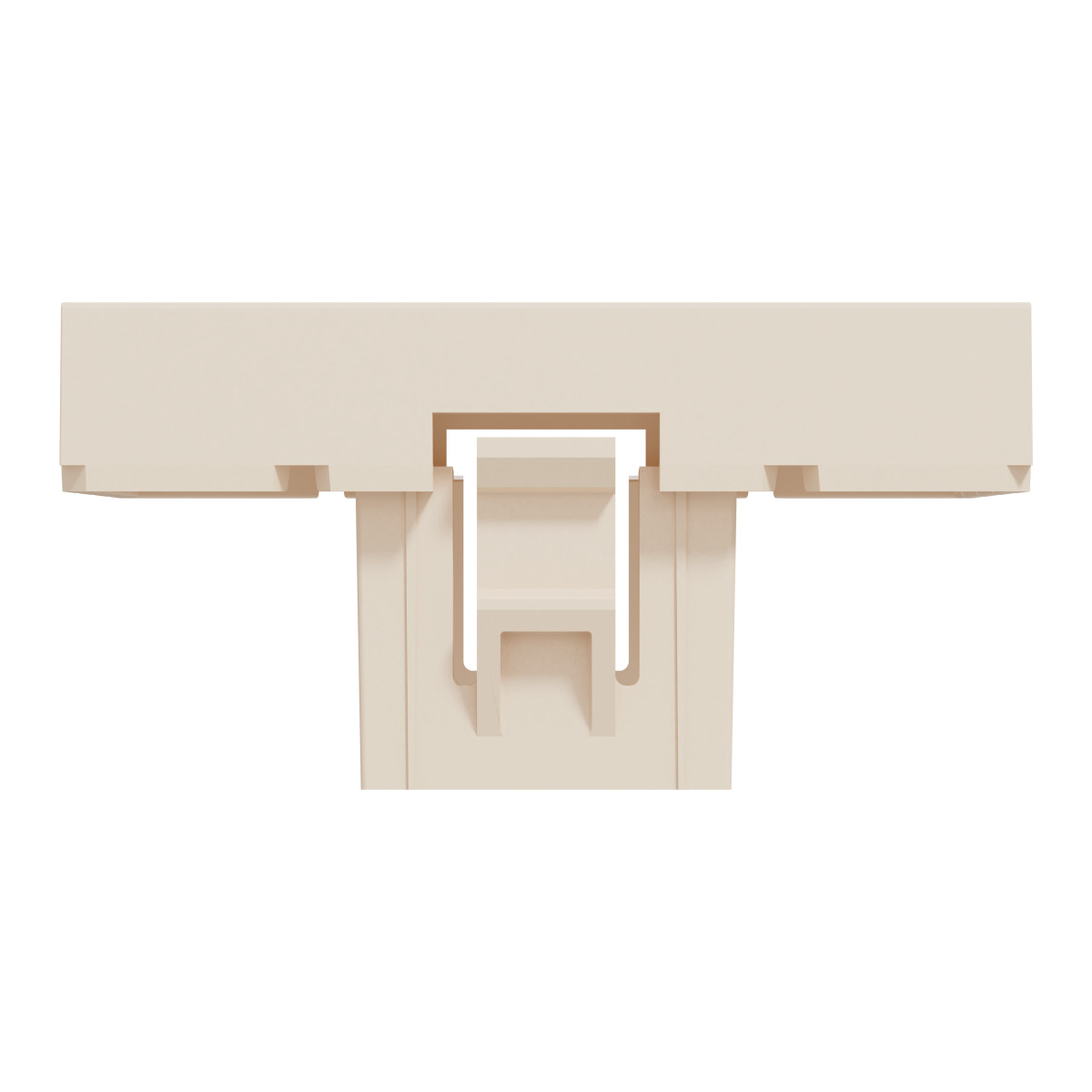 Заглушка, 2 модулі, бежева Unica New Studio - Зображення shnider_NU986644_IOP-bot_CL.jpg