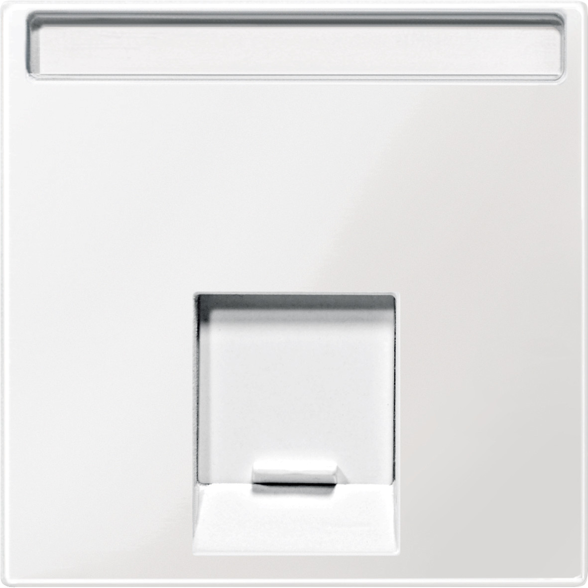 SM НАКЛАДКА ДЛЯ З'ЄДНАННЯ МОДУЛЮ 1 ПОСТ, ПОЛЯРНО-БІЛИЙ - Зображення