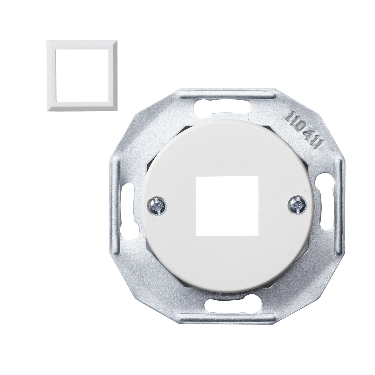 ЦЕНТР.ПЛ. RJ45*1 БІЛ. - Зображення