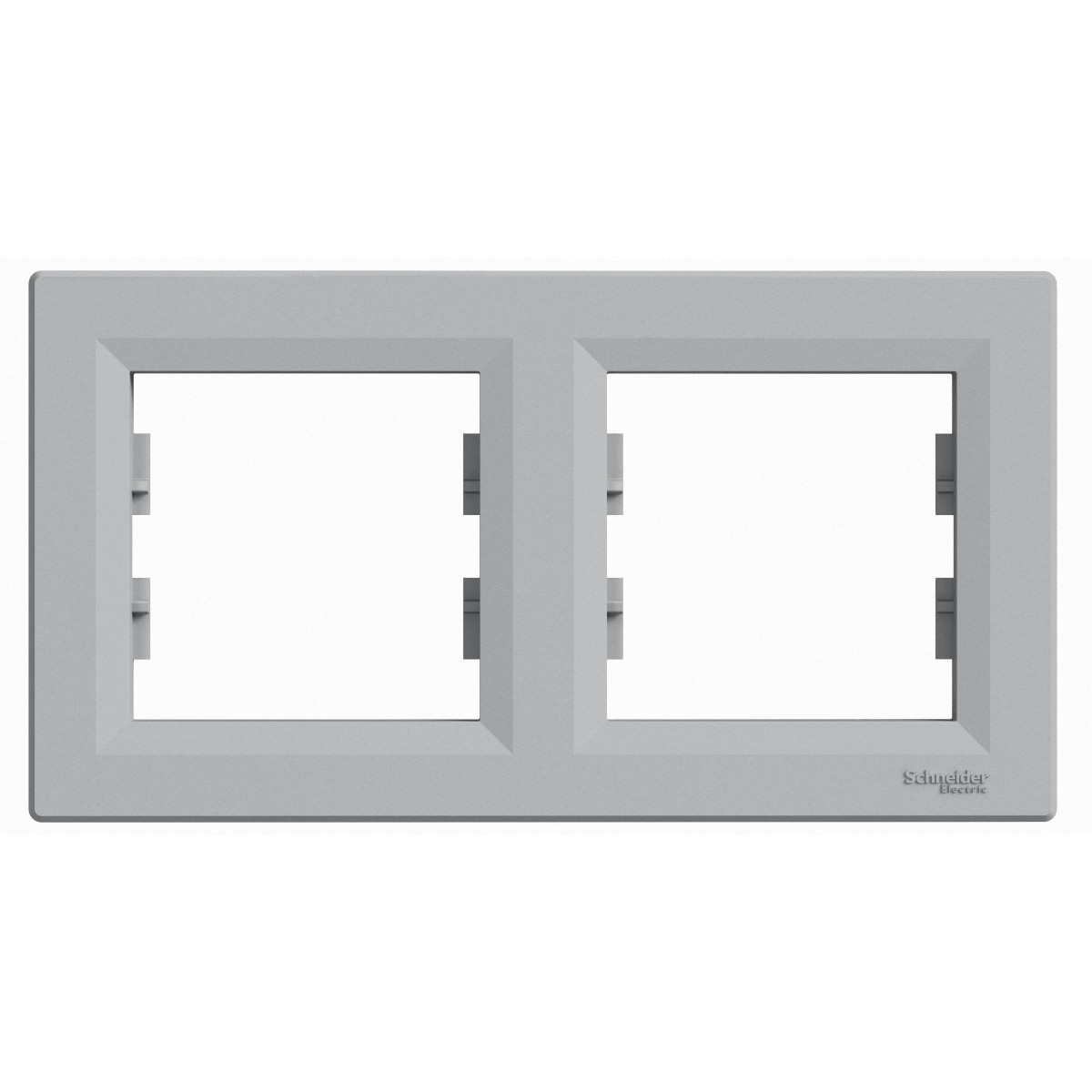 РАМКА ДВОМІСНА, ГОРИЗОНТАЛЬНА, ASFORA АЛЮМІНІЙ - Зображення