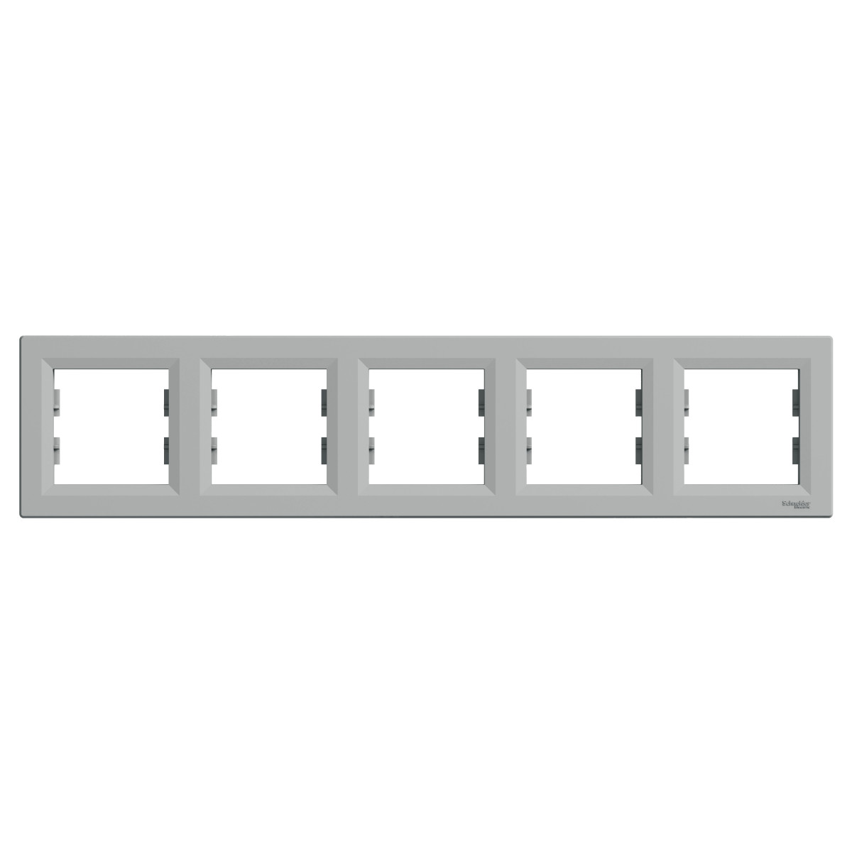 РАМКА П'ЯТИМІСНА ГОРИЗОНТАЛЬНА, ASFORA АЛЮМІНІЙ - Зображення