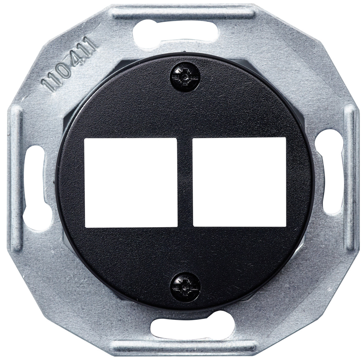 ЦЕНТР.ПЛ. RJ45*2 ЧОРН. - Зображення