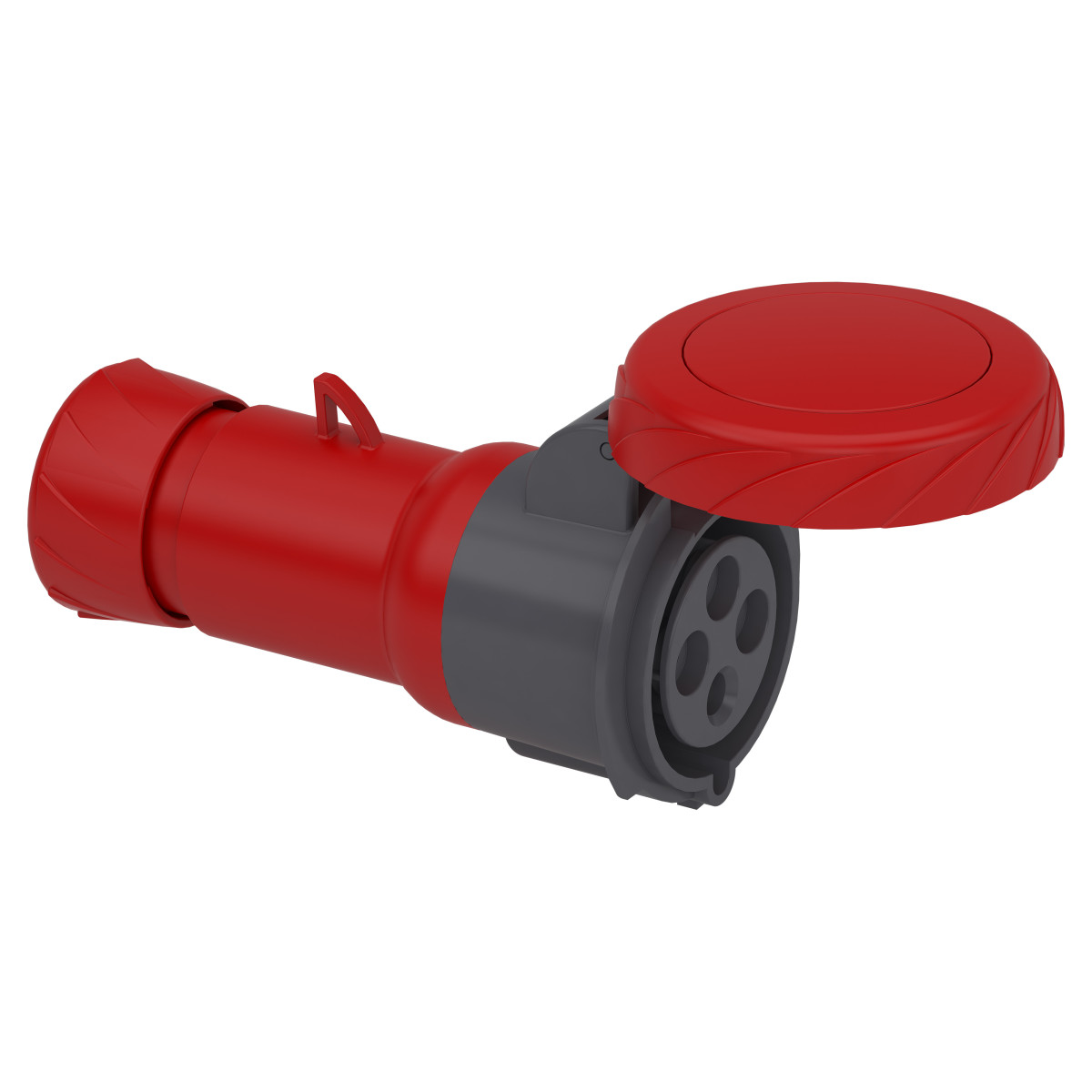 Кабельна розетка PratiKa, пряма, 32 A, 3P + E, 380-415 B AC, IP67 - Зображення