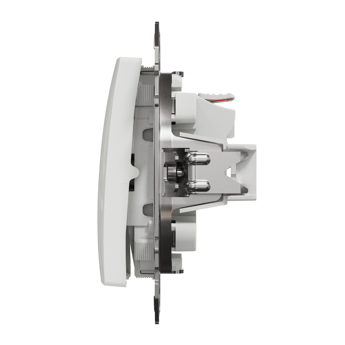 Двоклавішний вимикач Білий Sedna Design - Зображення shnider_SDD111105_IOP-right_WD20.jpg