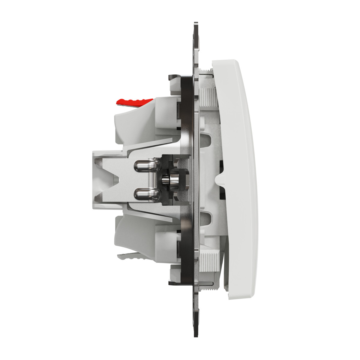 Одноклавішний перемикач Білий Sedna Design Schneider - Зображення shnider_SDD111106_IOP-left_WD20.jpg