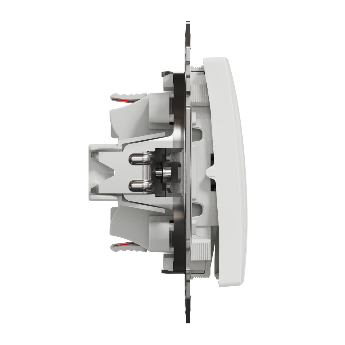 Двоклавішний перемикач Білий Sedna Design - Зображення shnider_SDD111108_IOP-left_WD20.jpg