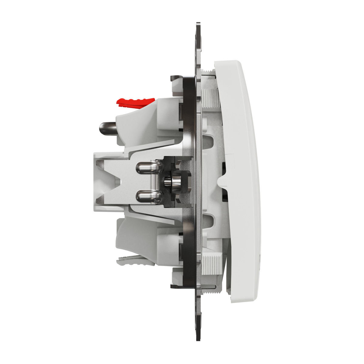 Кнопковий вимикач для жалюзі Sedna Design, білий - Зображення shnider_SDD111114_IOP-left_WD20.jpg