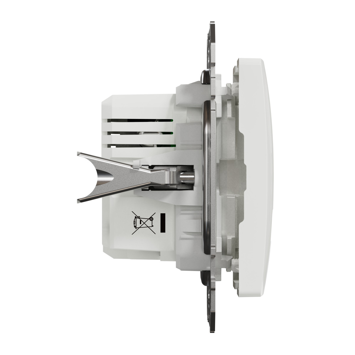 USB розетка тип A+C 2,4A Білий Sedna Design - Зображення shnider_SDD111402_IOP-left_WD20.jpg