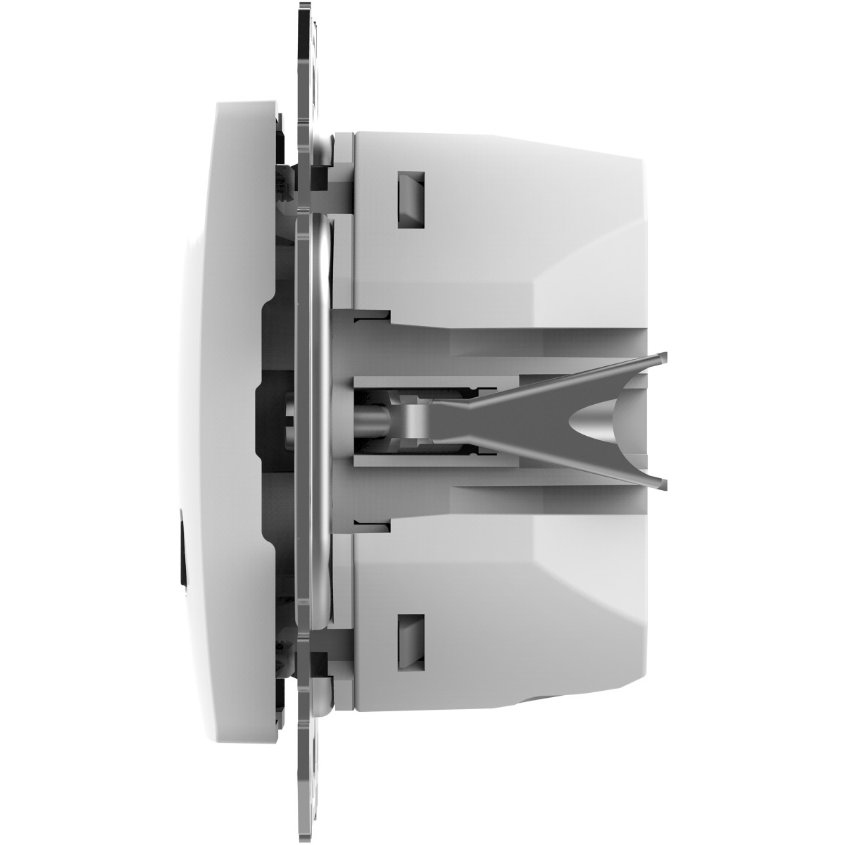 USB розетка A+C, 3 A, 45 Вт, Білий Sedna Design - Зображення shnider_SDD111404_IOP_Right_CL.jpg