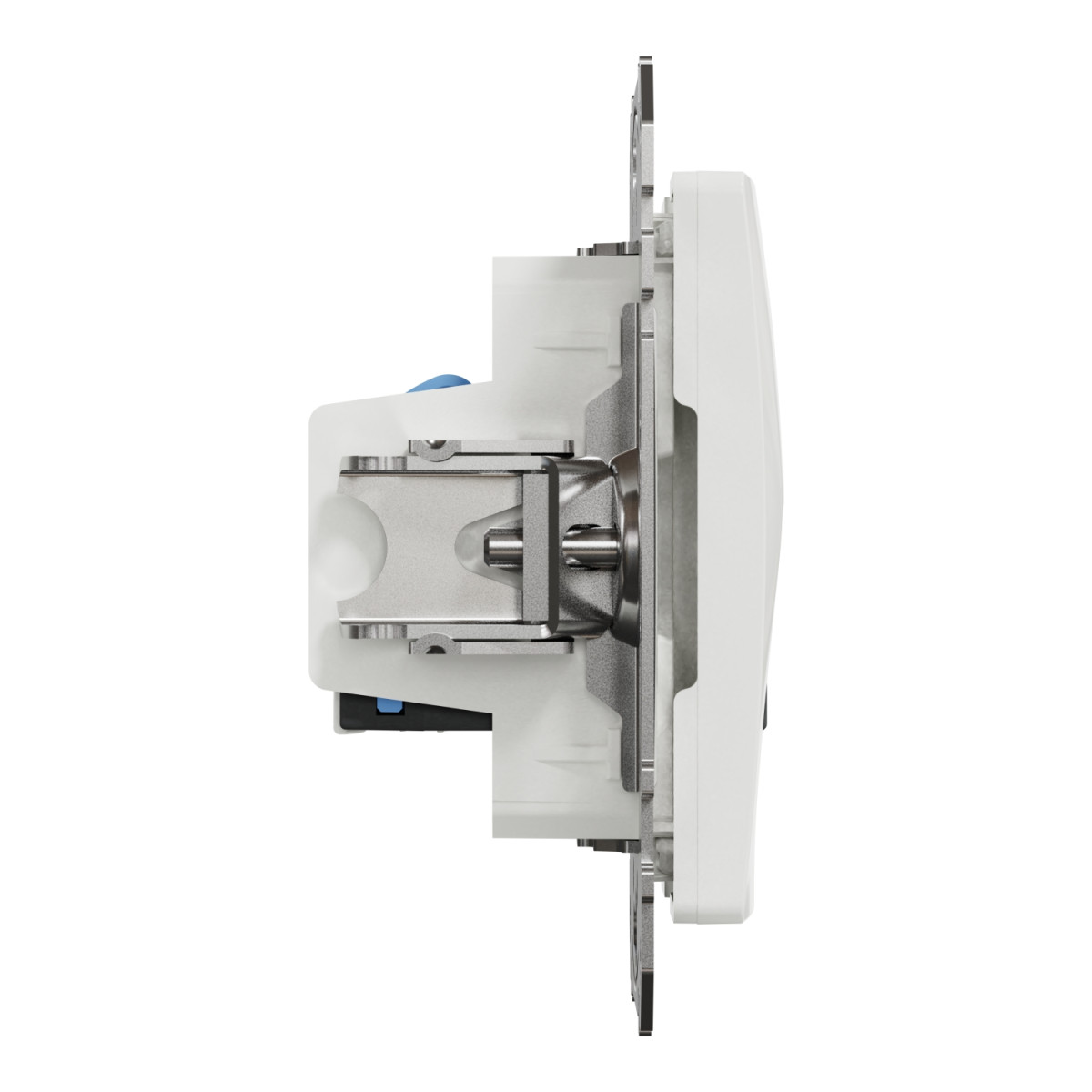 Data socket, Sedna Design & Elements, 2xRJ45 CAT6 UTP, PRO, white - Зображення shnider_SDD111462_IOP-L_CL.jpg